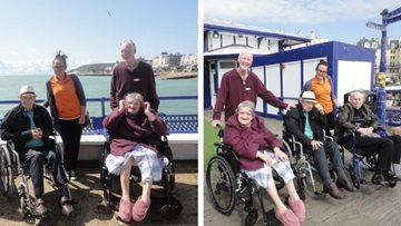 Residents at The Polegate enjoy trip to the beach